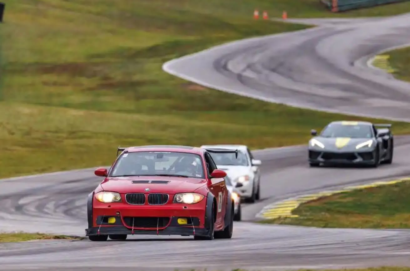 On track leading a pack