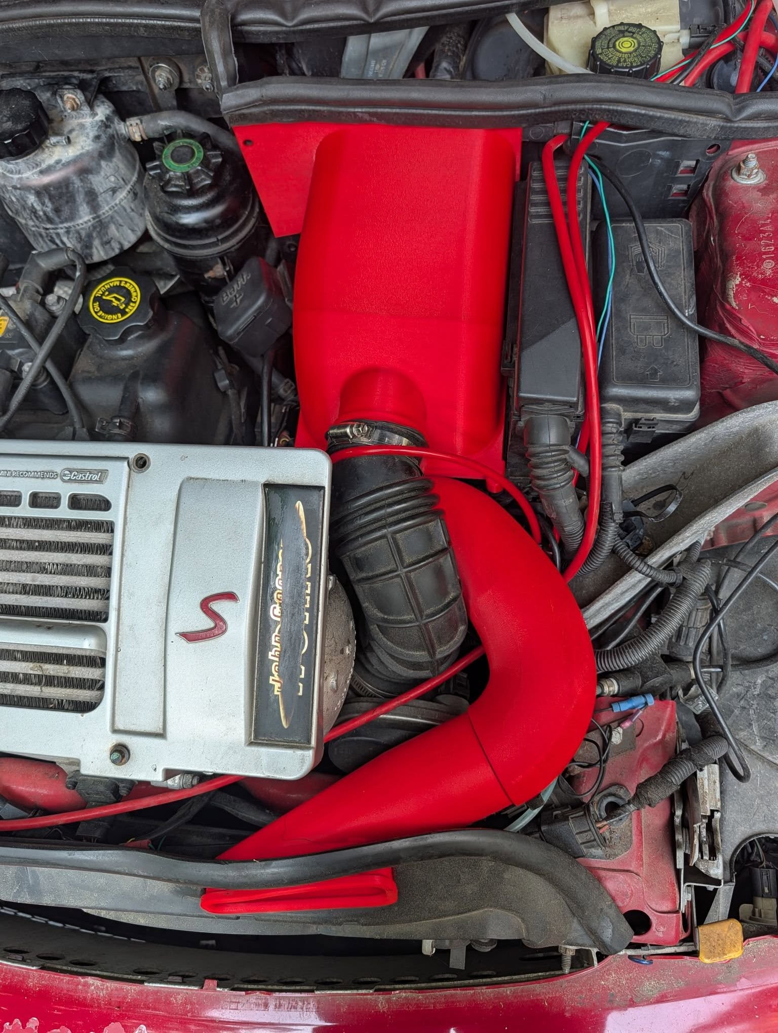 Installed — full engine bay overview
