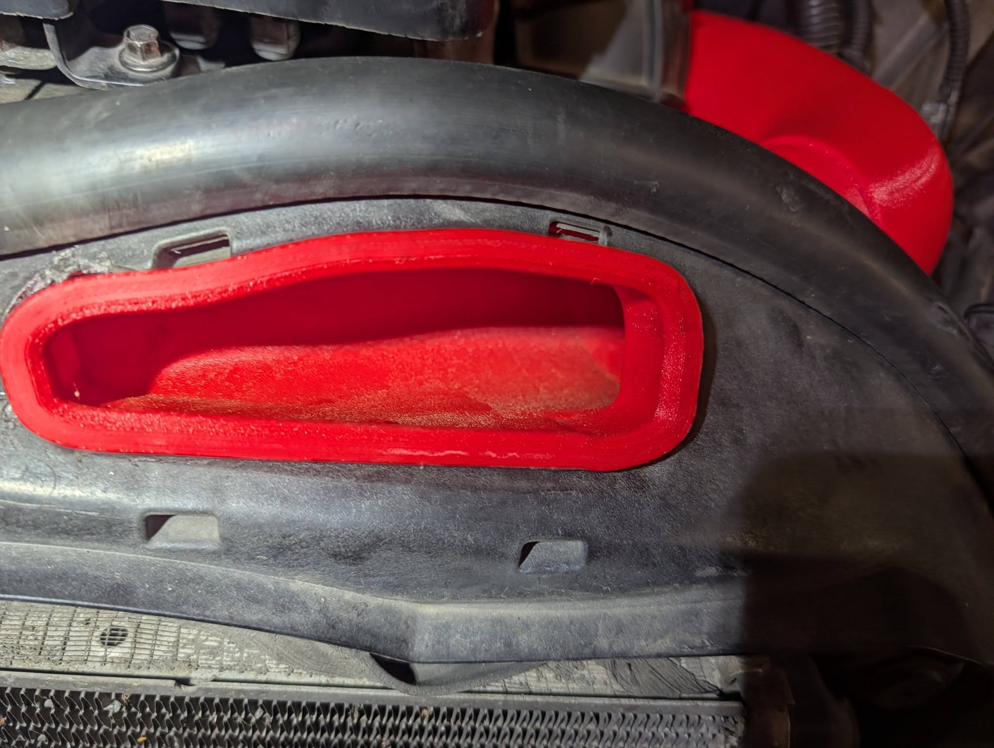 Snorkel front — snapped into core support
