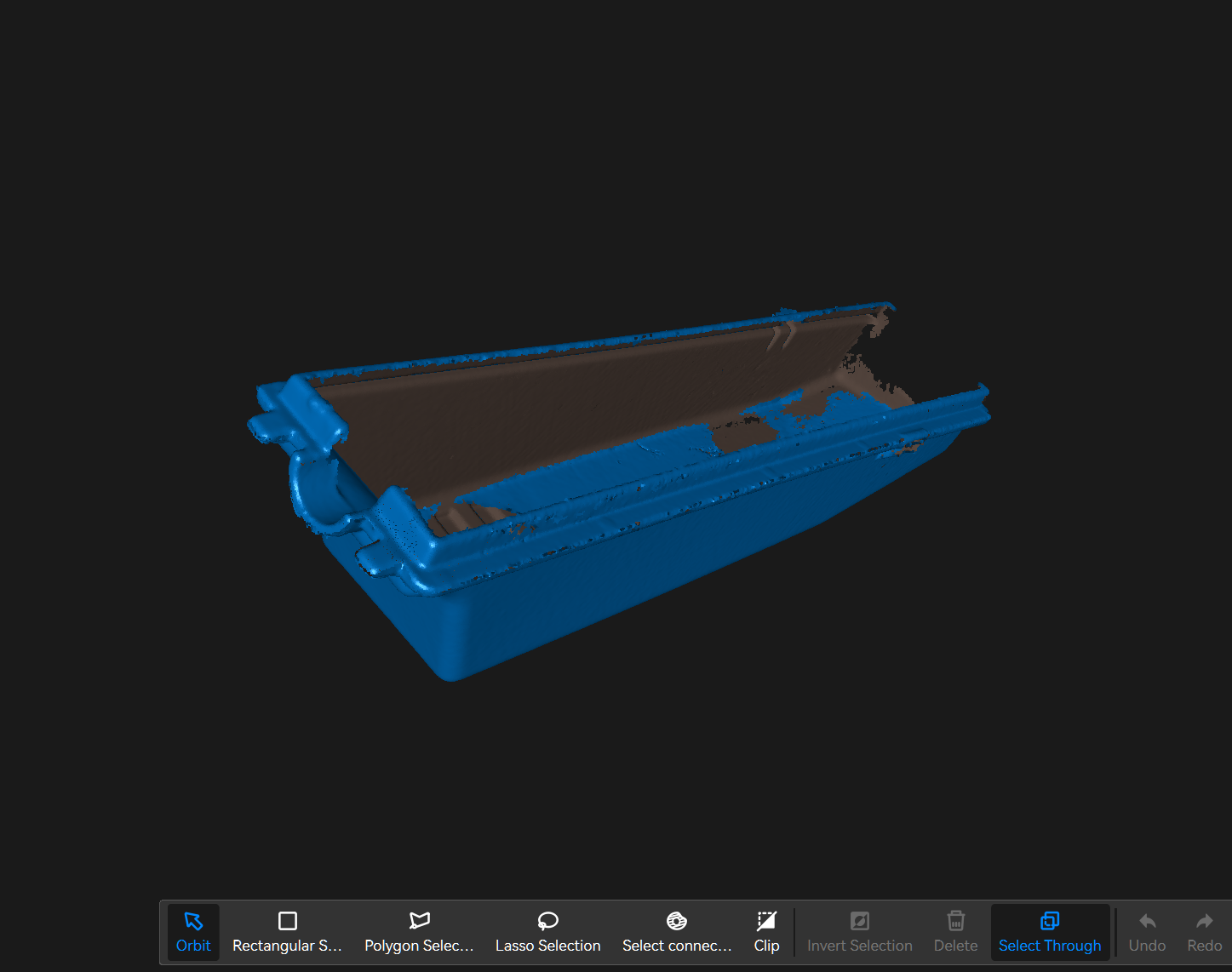 Pop 4 blue laser scan of OEM ECU cover