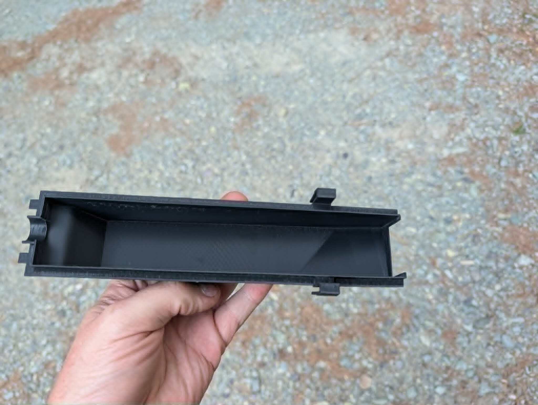 Printed ECU cover — clip side