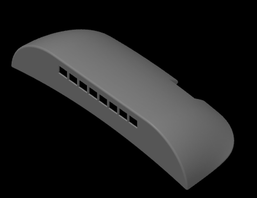 The 86 / BRZ shift pod: a curved column-top housing with eight LED windows